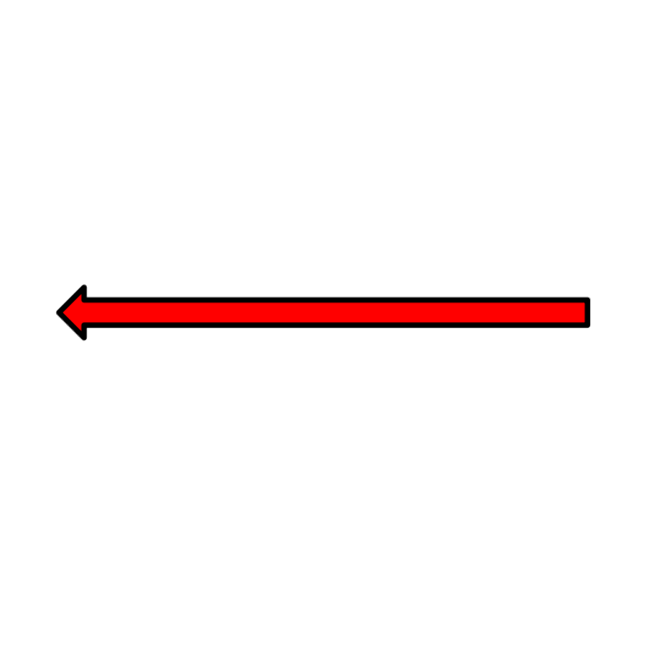 red arrow transparent thin