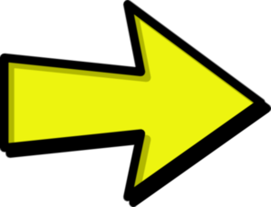arrow clipart yellow