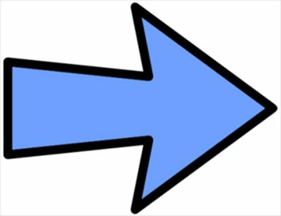 clip art arrow blue