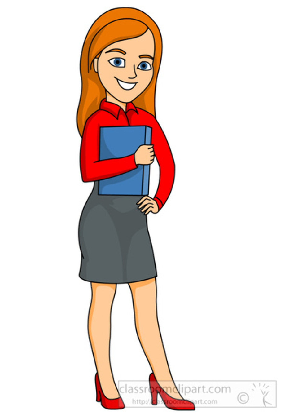 woman clipart standing