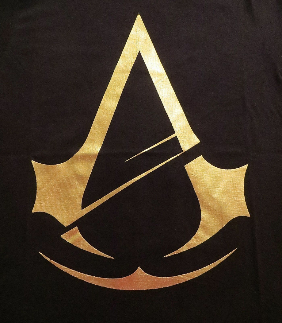 assassins creed logo gold