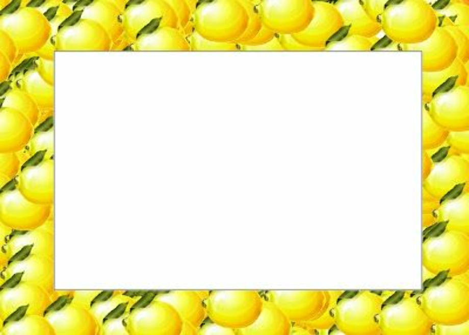 lemon clipart border