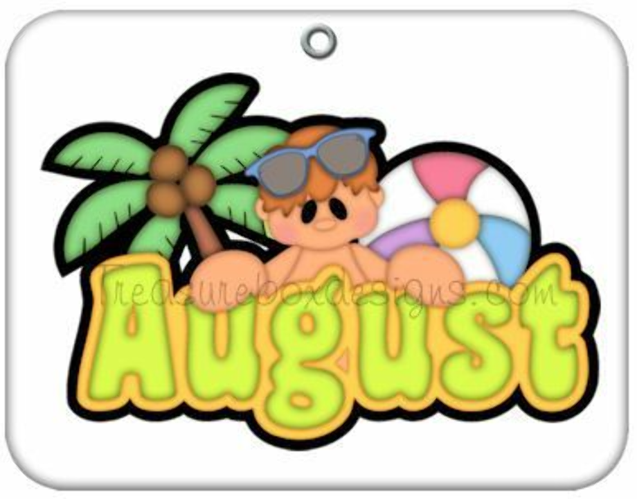 august clipart calendar
