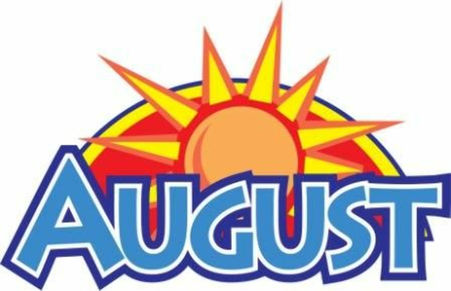 August Calendar Clipart