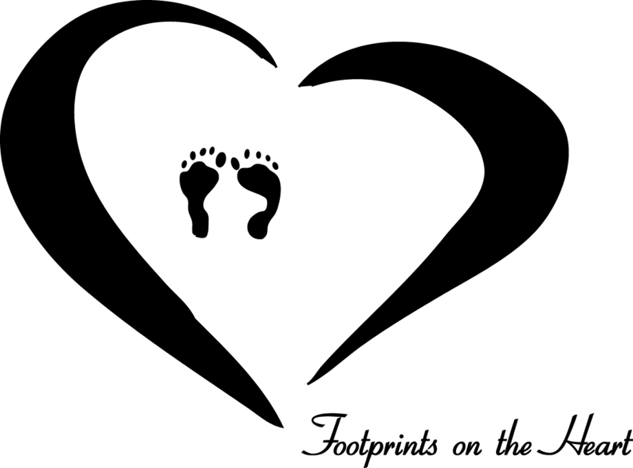 baby feet clipart heart
