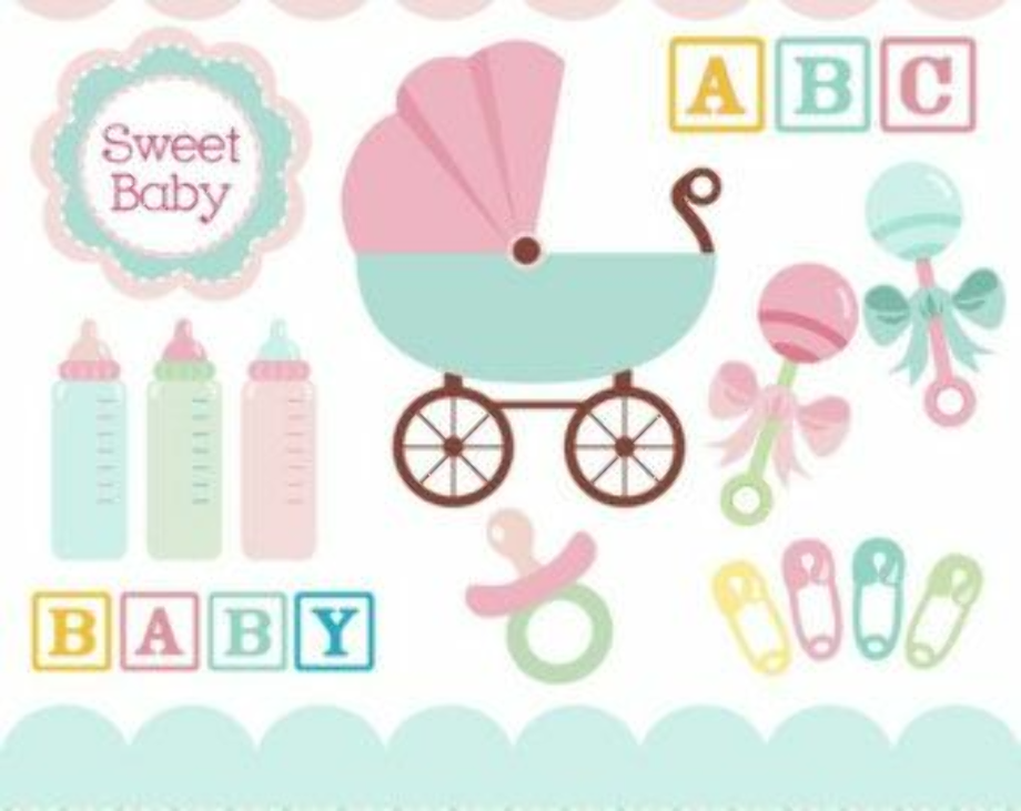pacifier clipart baby rattle