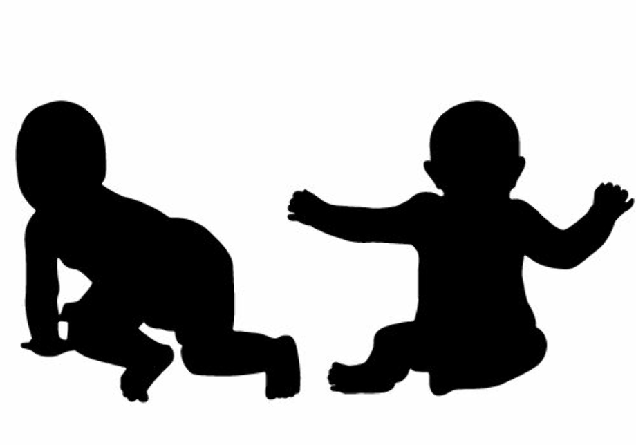 baby clipart silhouette