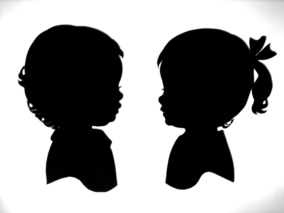 baby girl clipart silhouette