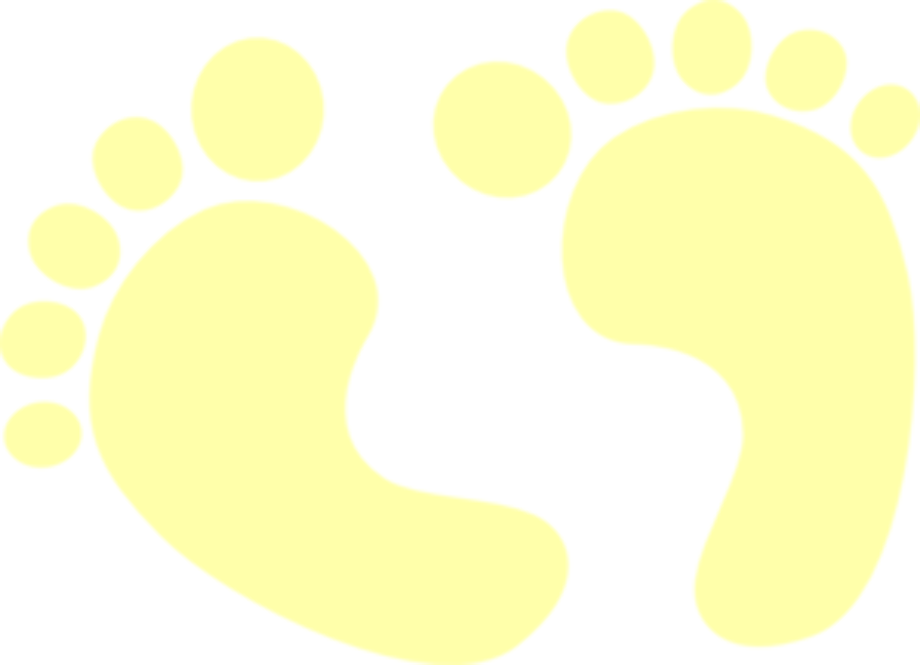 baby feet clipart yellow