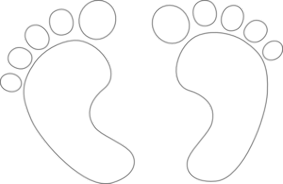 Baby Feet Outline Ba Feet Outline Ba Feet Clip Art Png Images And