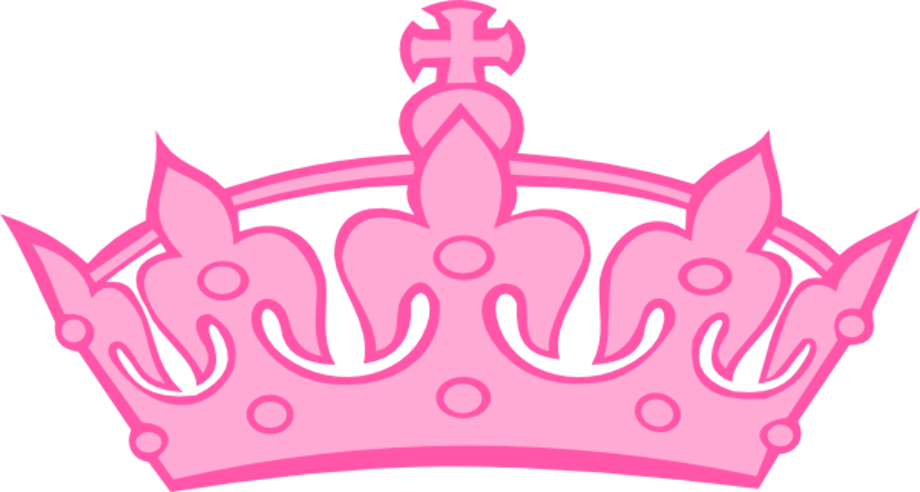 crown transparent pink