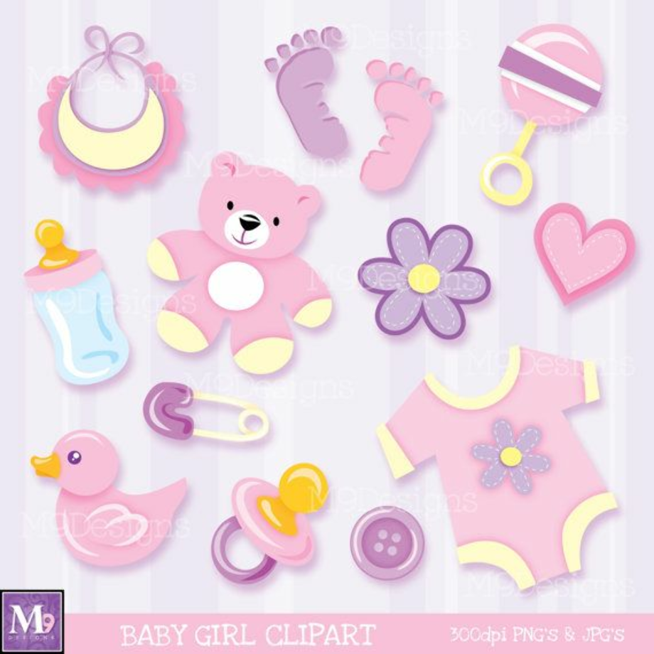 baby girl clipart scrapbook