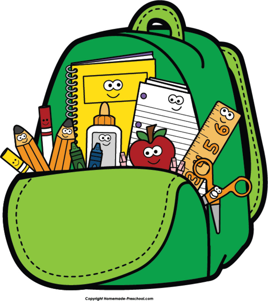 backpack clipart preschool