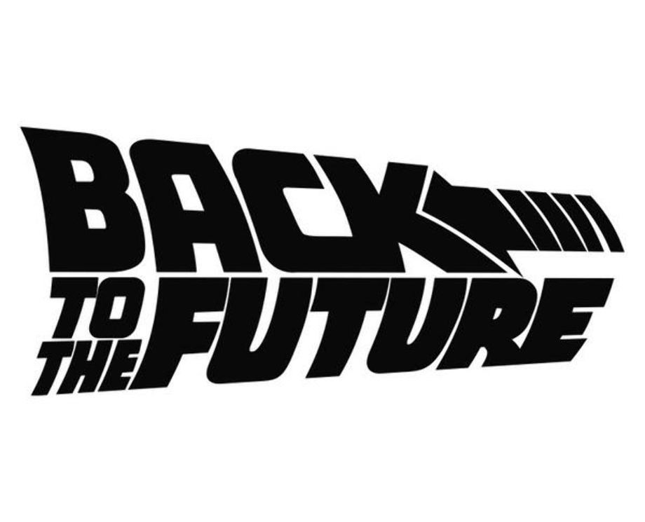 back to the future logo white