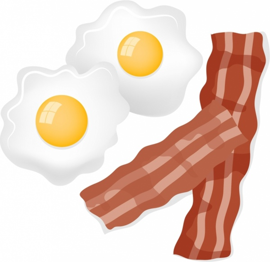bacon clipart fried