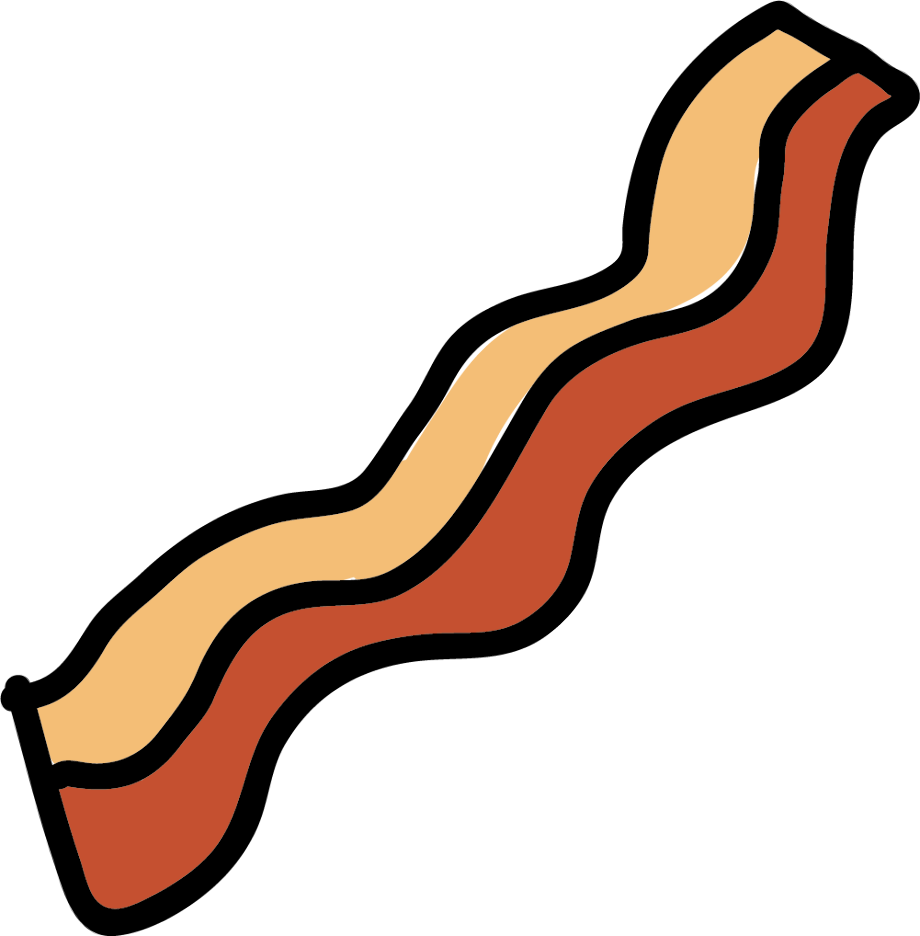 bacon clipart transparent background