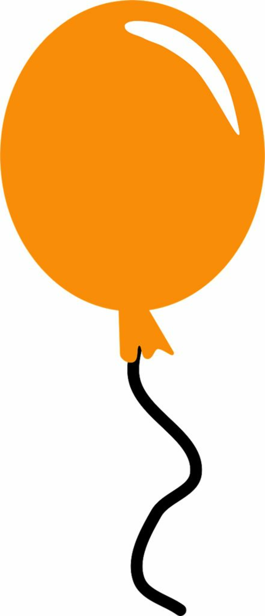 orange clipart balloon