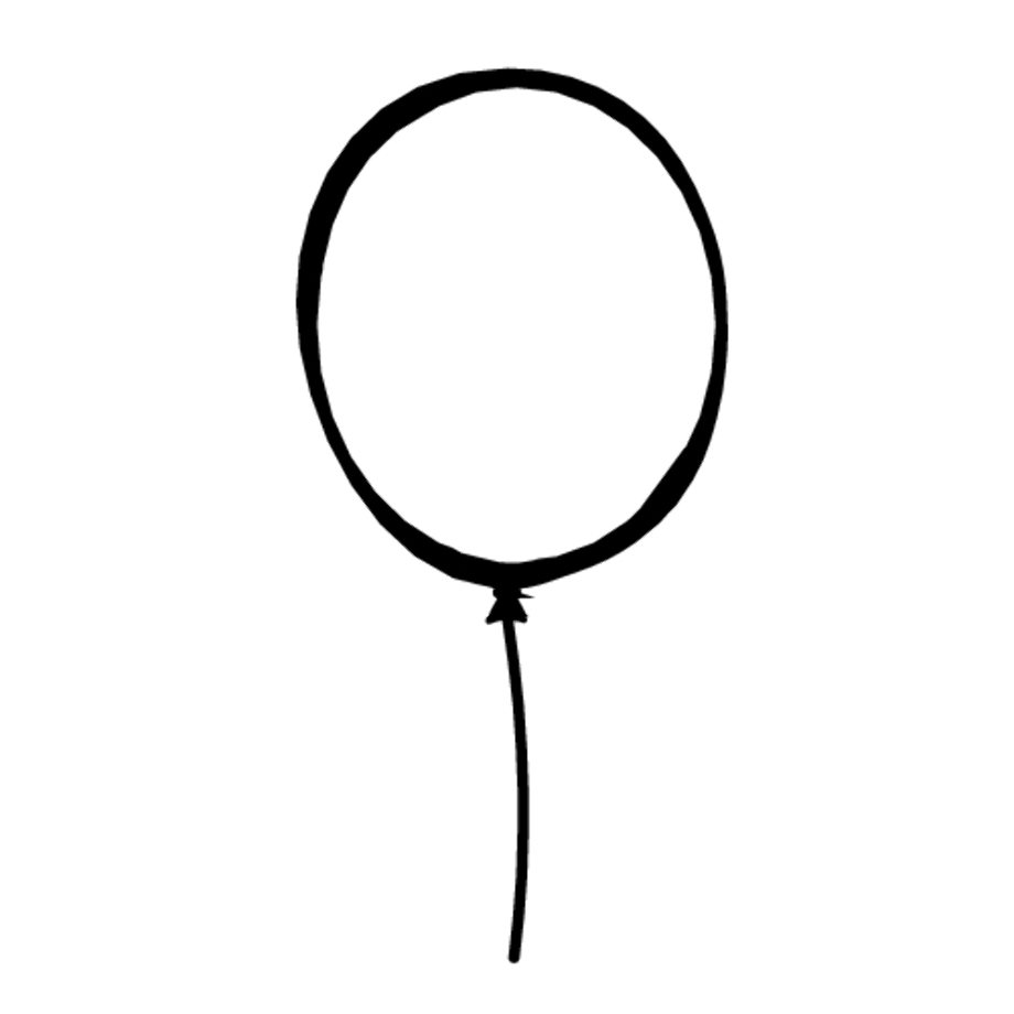 Download High Quality balloon clipart outline Transparent PNG Images
