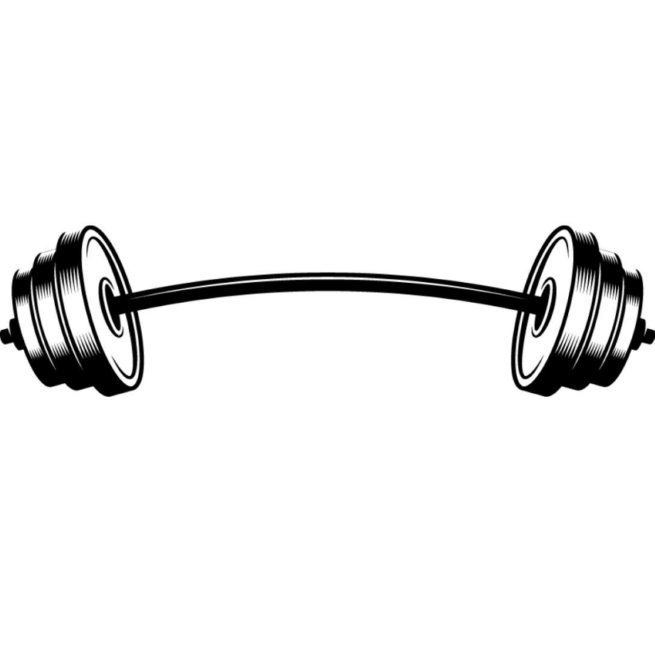 Barbell clipart svg.