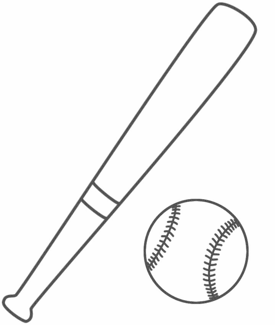 Printable Picture Of Baseball And Ball