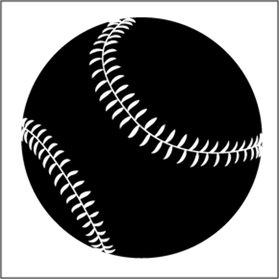 Download High Quality baseball clipart black and white printable ...
