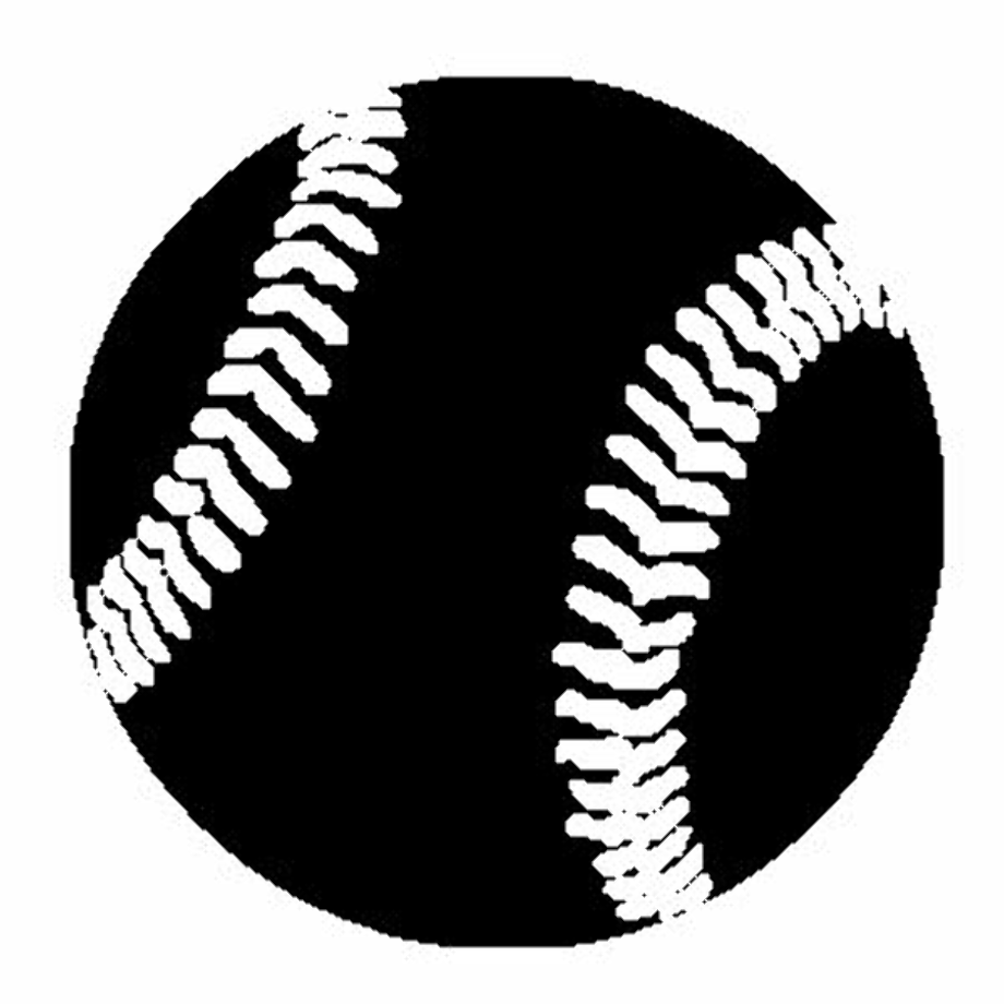 baseball clipart black and white svg