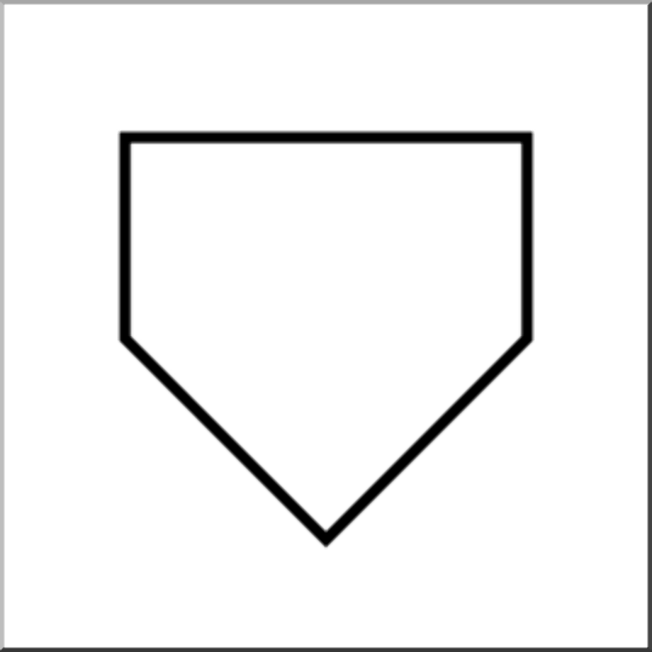 baseball diamond clipart home plate