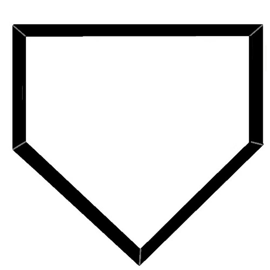 baseball logo home plate