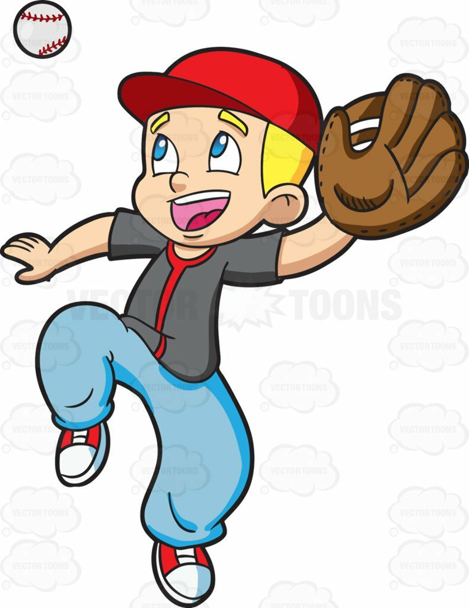 baseball clipart kid