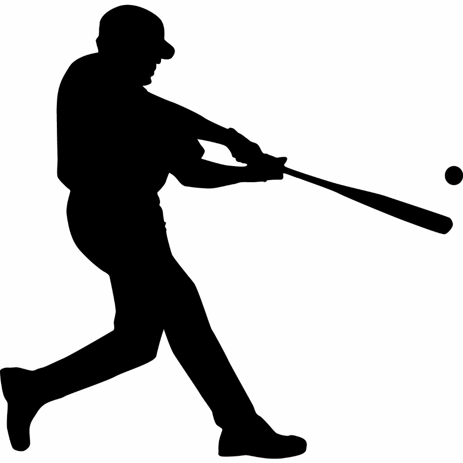 download-high-quality-baseball-player-clipart-silhouette-transparent