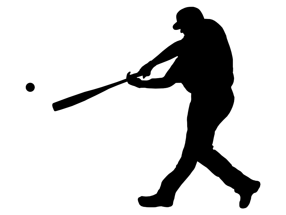 baseball bat clipart silhouette