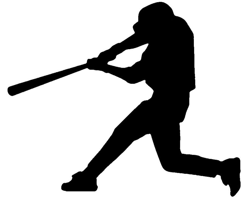 softball clipart silhouette