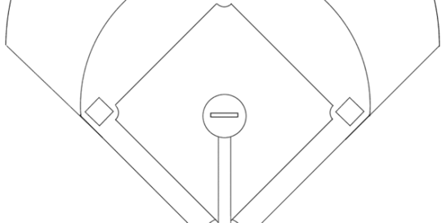 Download High Quality baseball clipart black and white diamond