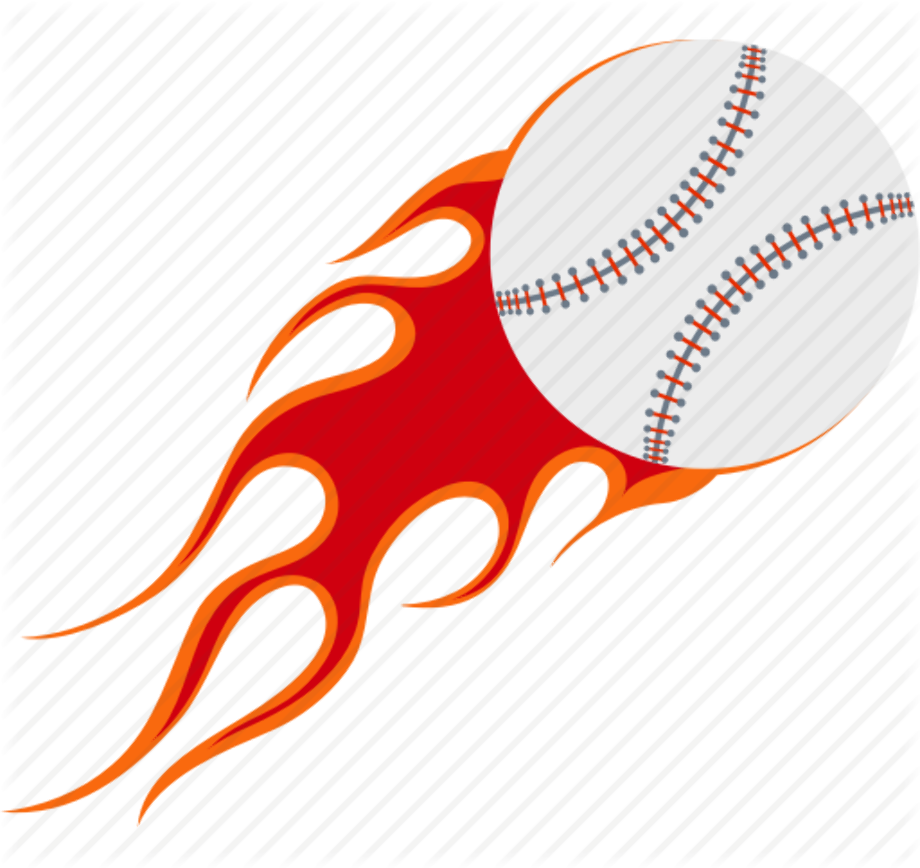 baseball logo fire