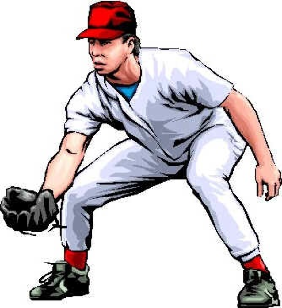 Download High Quality baseball player clipart fielder Transparent PNG