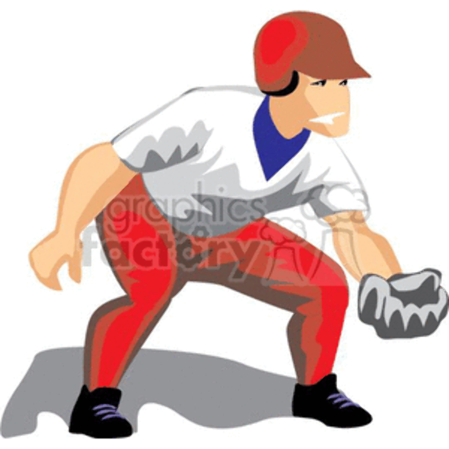 baseball player clipart shortstop