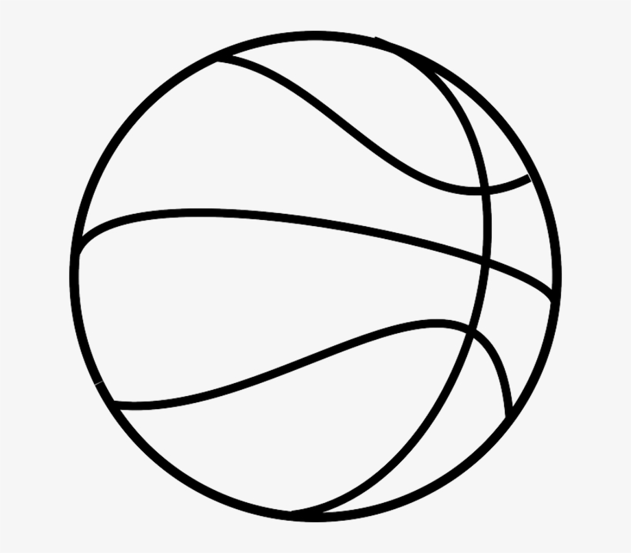 basketball clipart black and white half