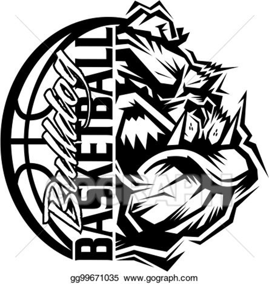Download High Quality Basketball Clipart Black And White Bulldog
