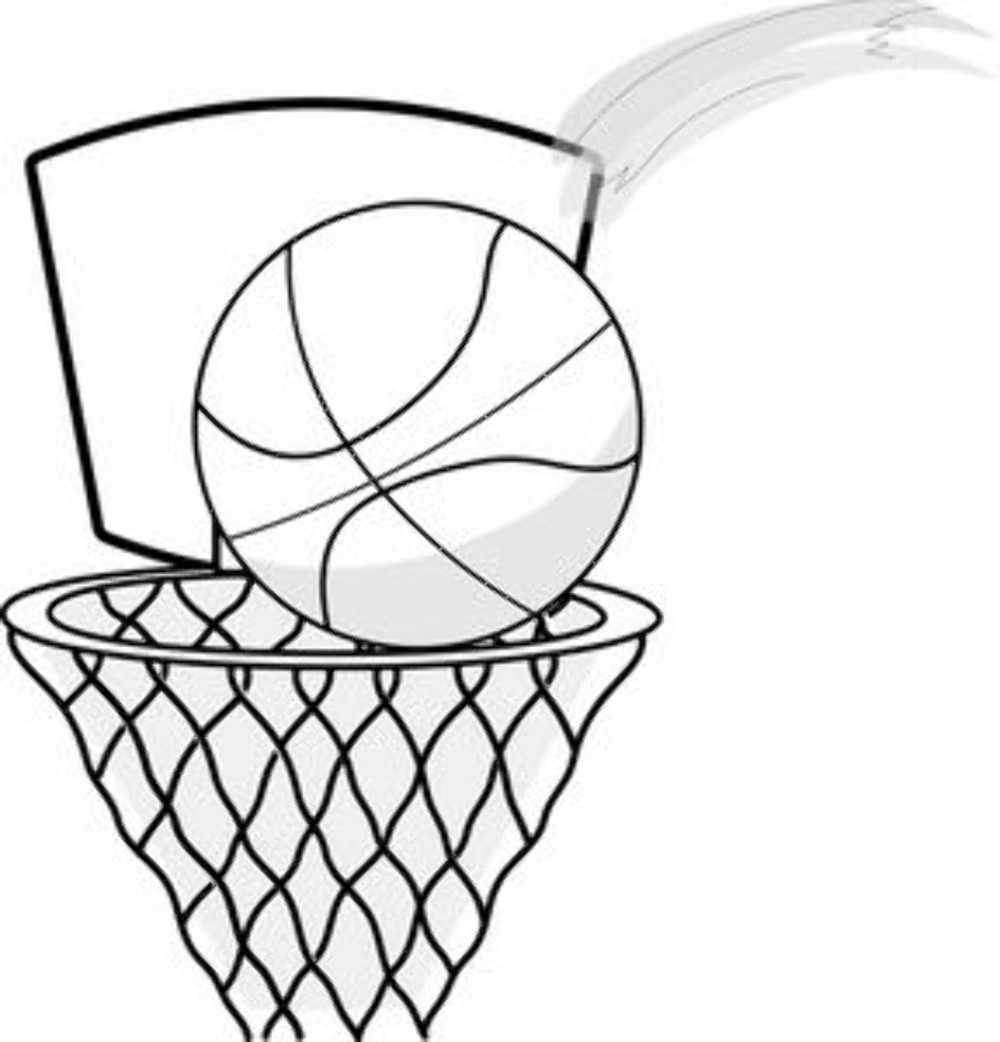 Download High Quality basketball clipart black and white
