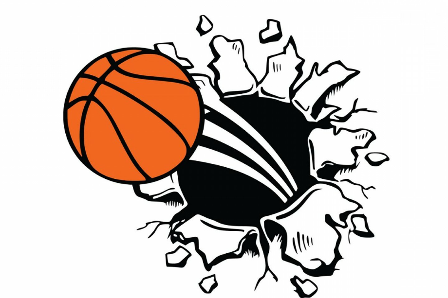 basketball clipart black and white svg