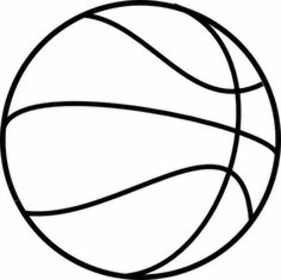 basketball transparent outline
