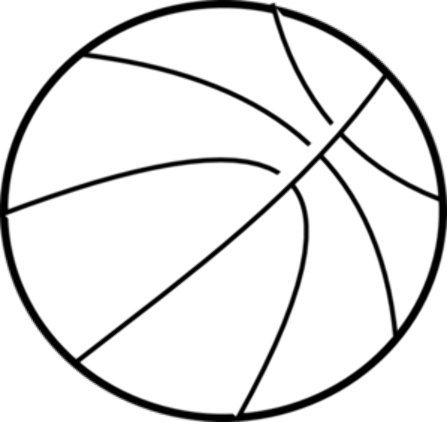 Download High Quality Basketball Clipart Black And White Transparent