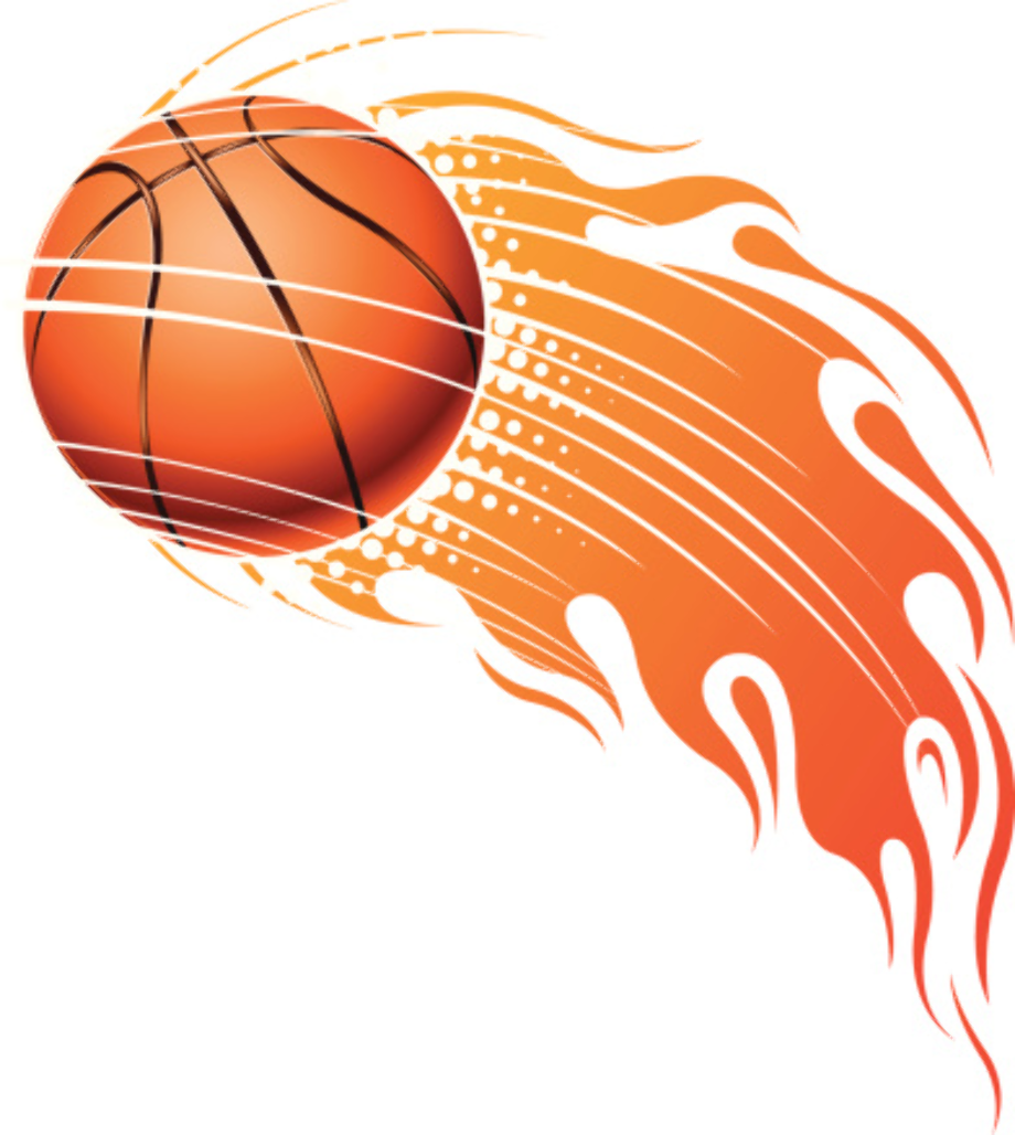 fireball clipart basketball