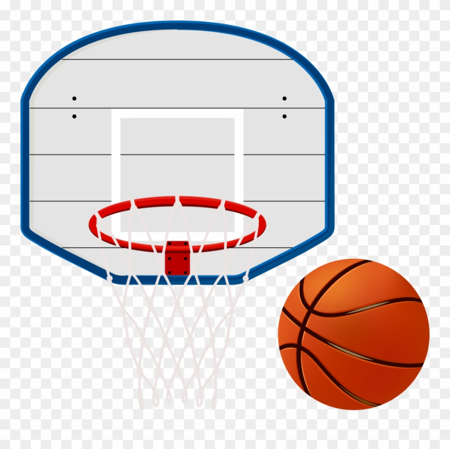Баскетбольный щит с мячом