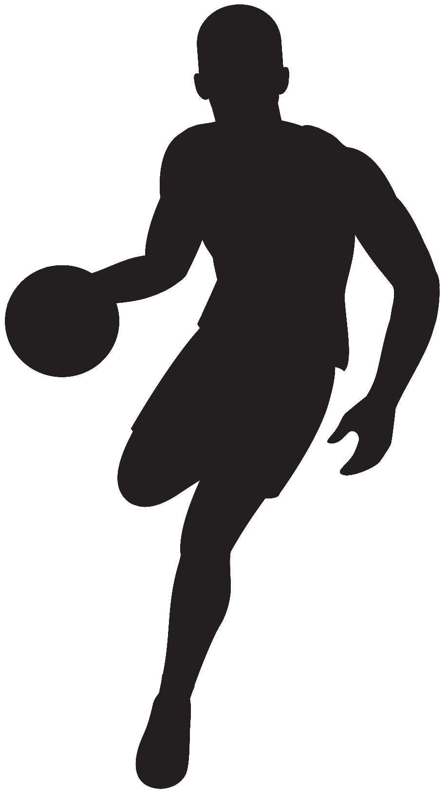 basketball transparent silhouette