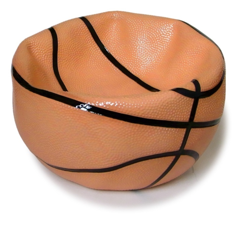 basketball transparent deflated