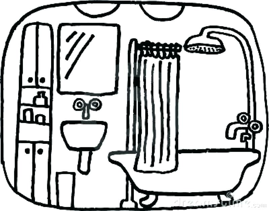 Bathroom Cartoon Images Black And White - Download High Quality ...