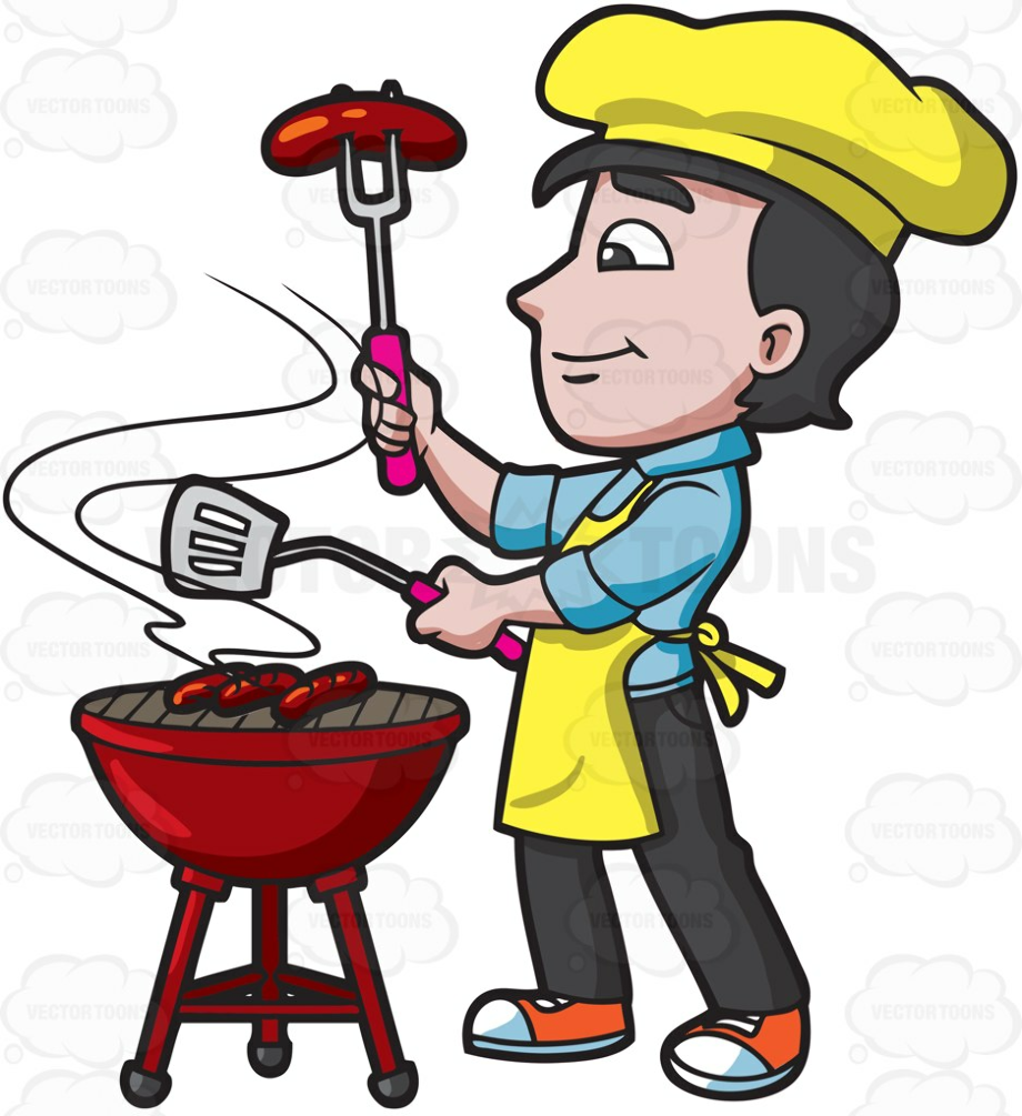 grill clipart hot dog
