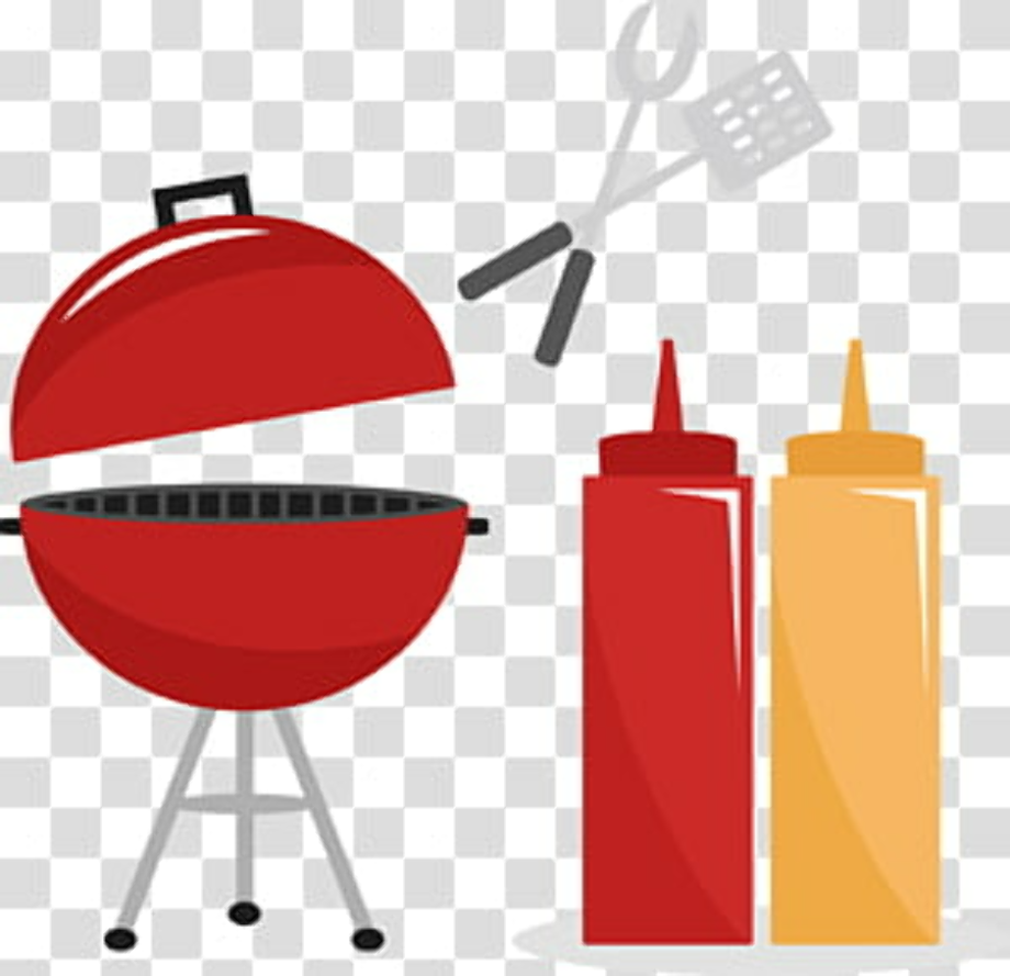 grill clipart red