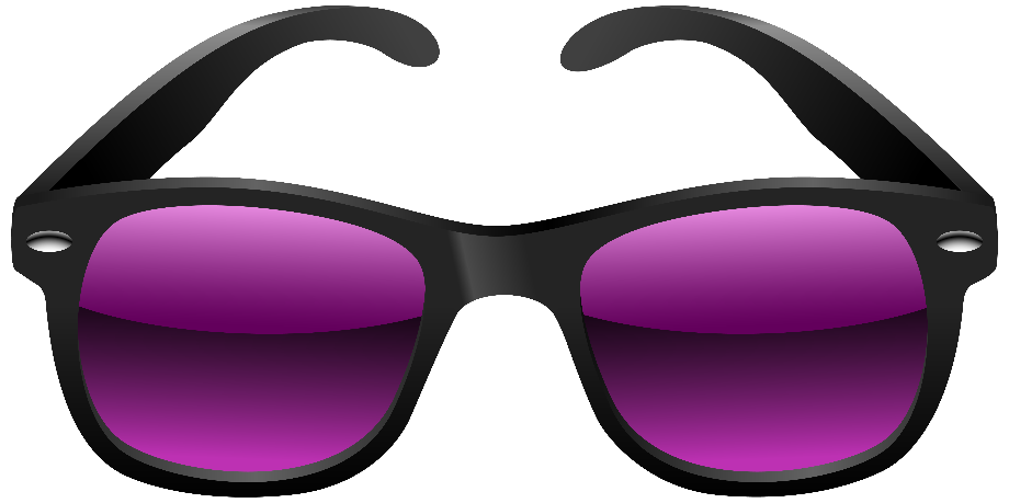 glasses clipart purple